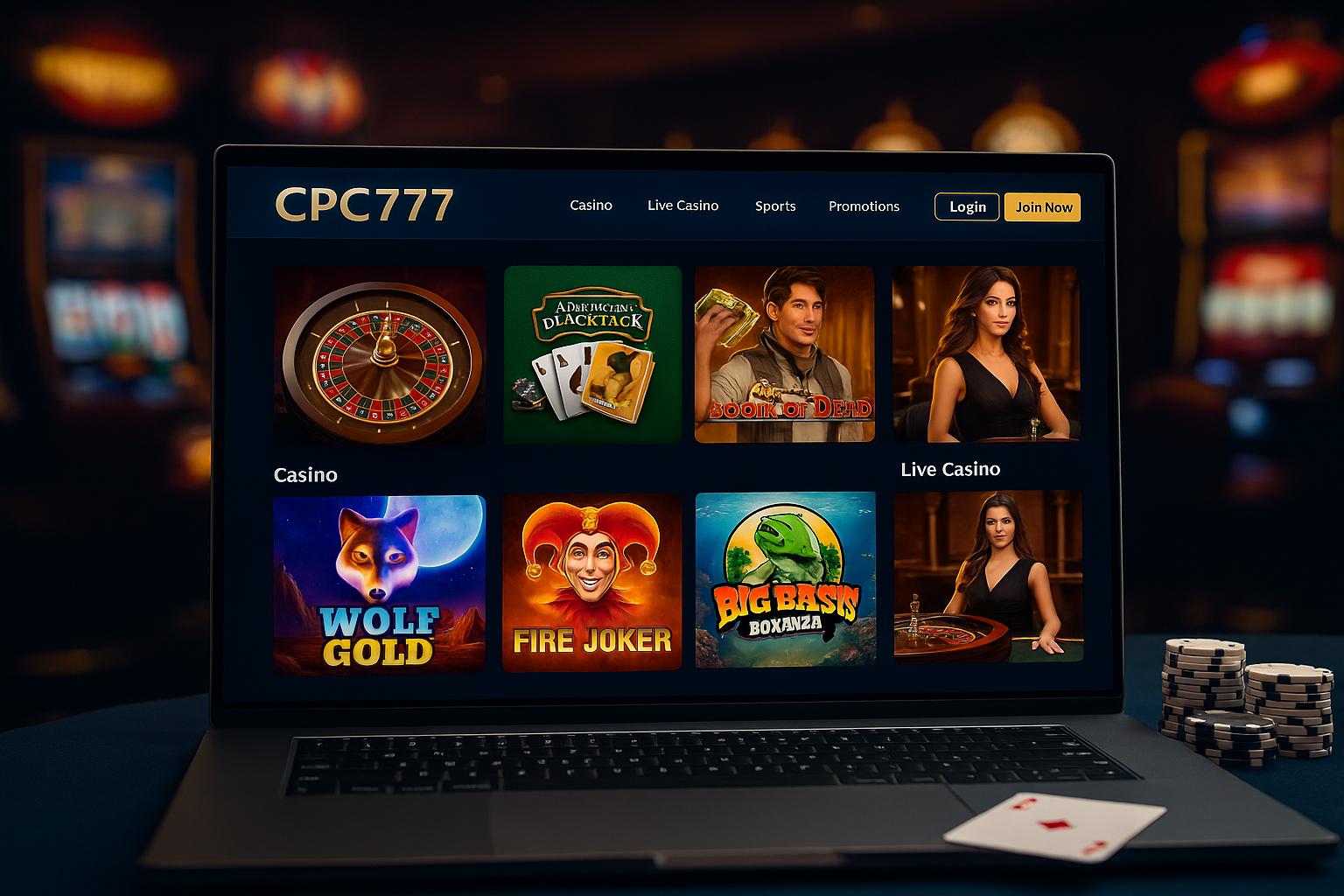 Jogos de cassino online CPC777